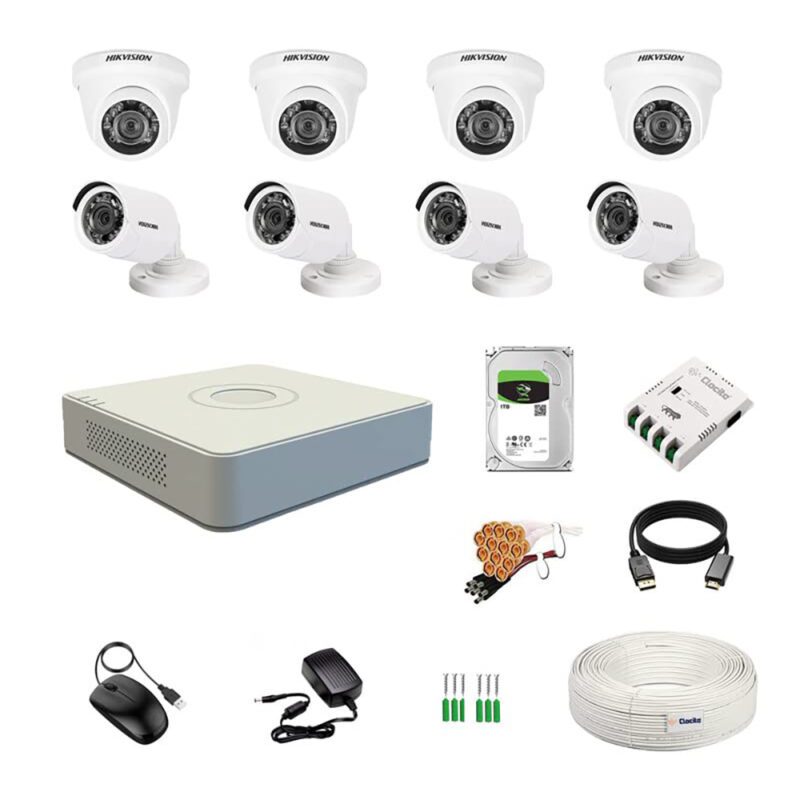 Hikvision 2MP HD 8 Camera Kit