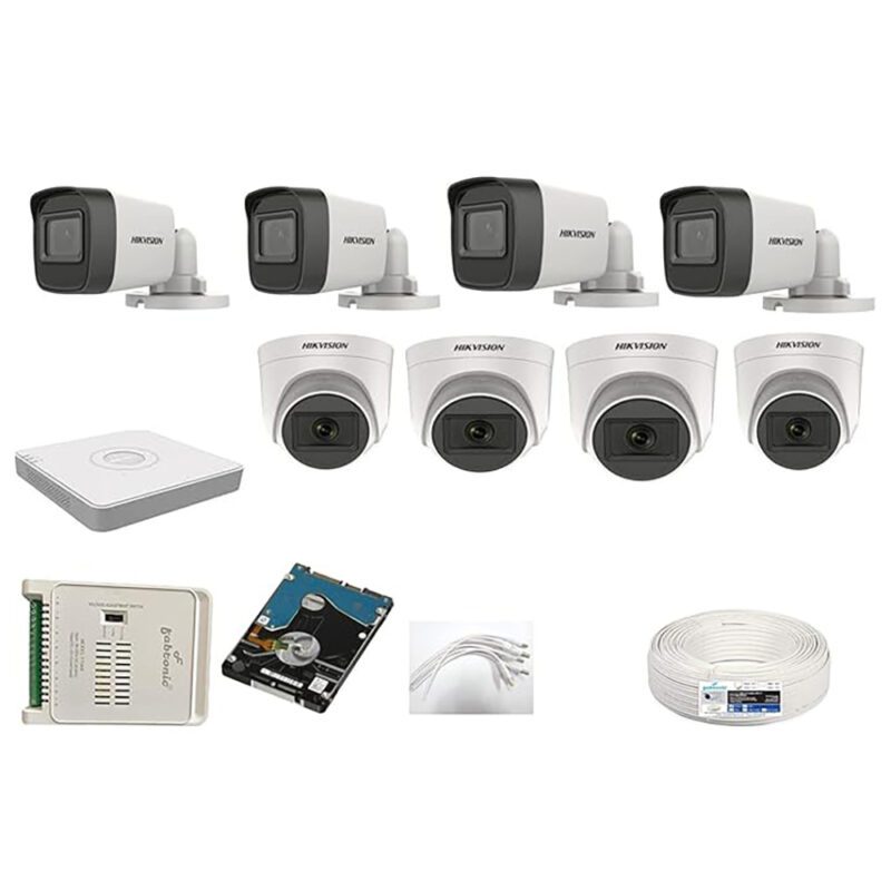 Hikvision 5MP HD 8 Camera Kit